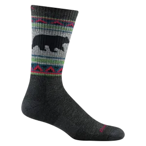 Darn Tough Vermont Hike Trek Unisex Vangrizzle 1980 Charcoal Bear Boot Socks