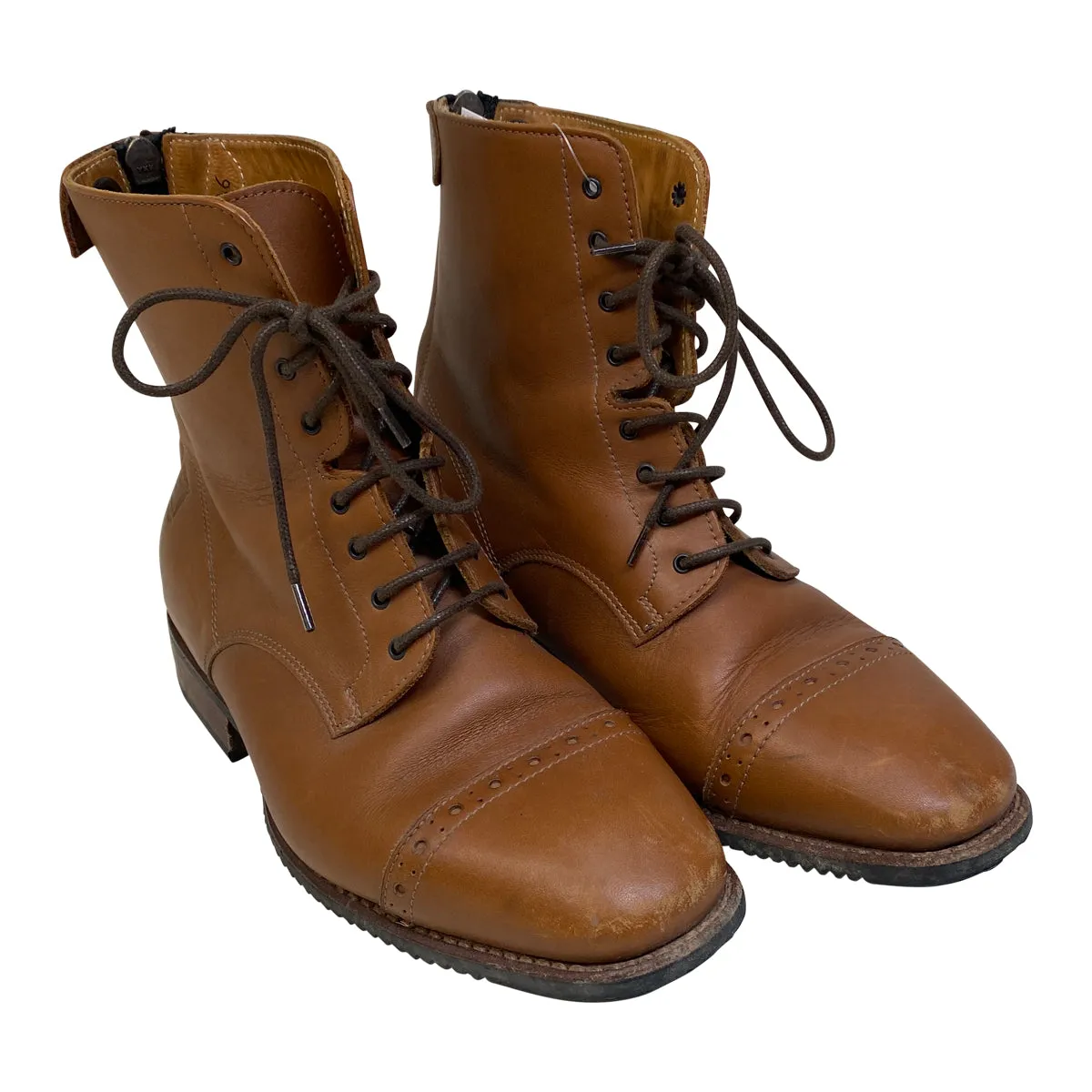 DeNiro Lace Up Paddock Boots in Hazelnut - Women's EU 36 (US 5)