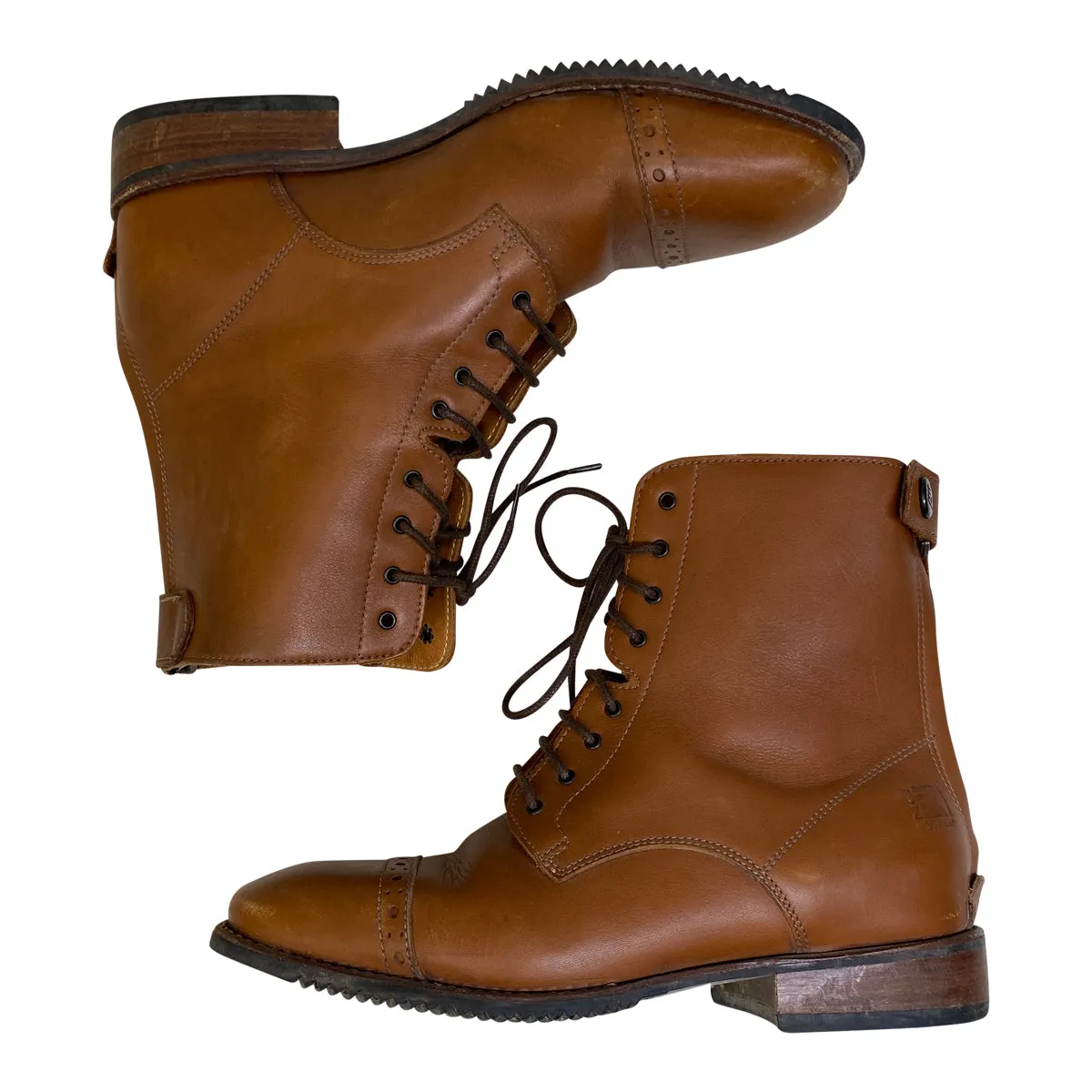 DeNiro Lace Up Paddock Boots in Hazelnut - Women's EU 36 (US 5)