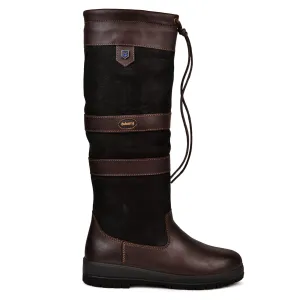 Dubarry Womens Galway Slimfit Knee Boot Black/Brown