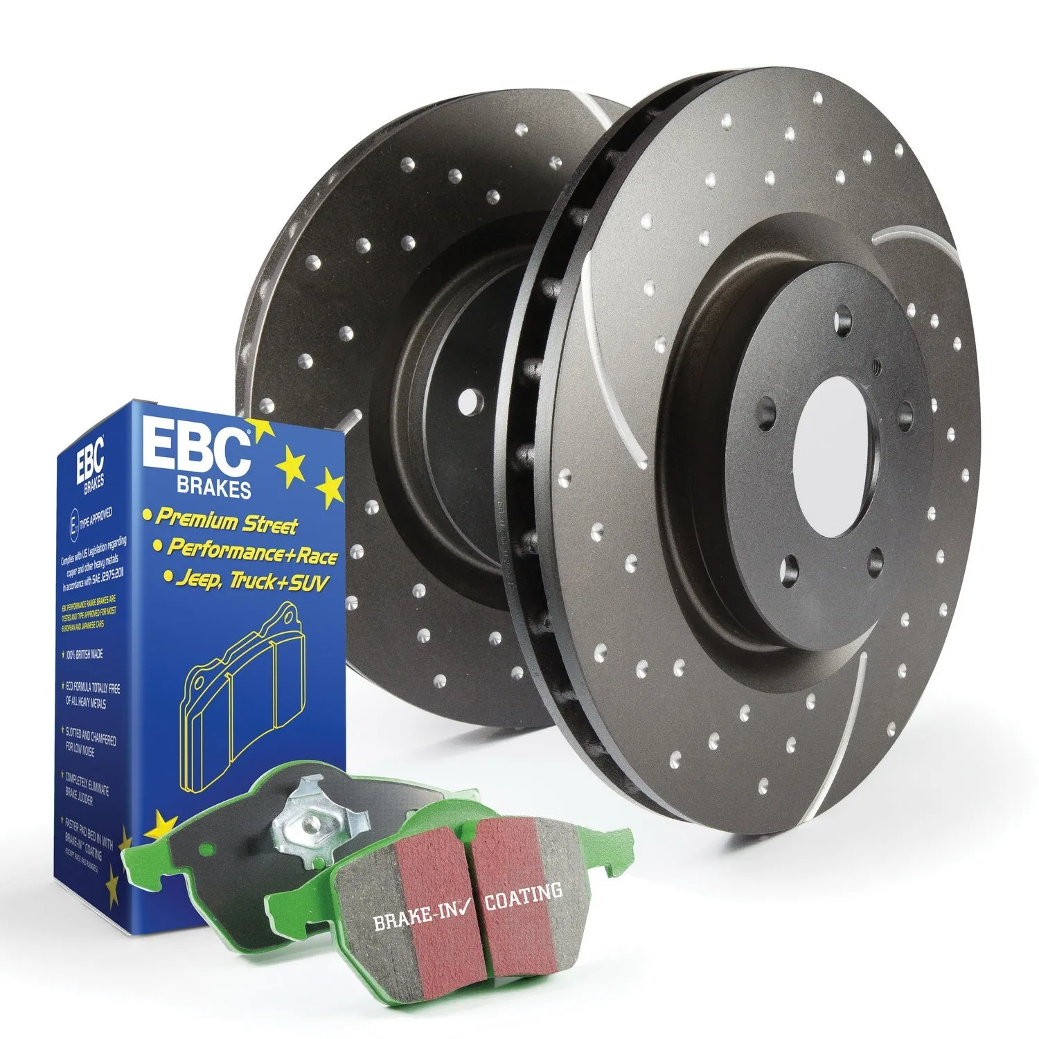 EBC Brakes S10KR1050 S10 Kits Greenstuff 2000 and GD Rotors