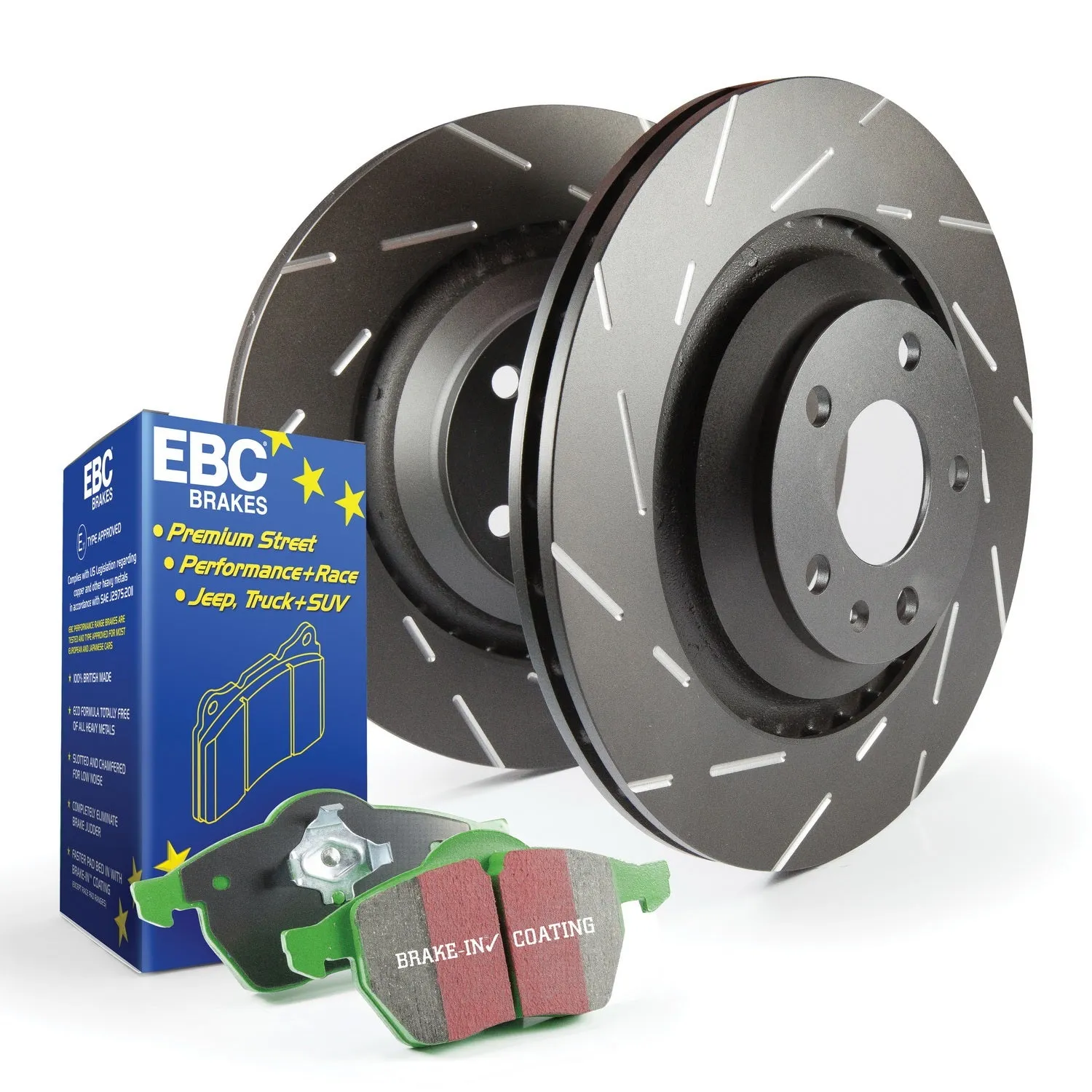 EBC Brakes S2KR2338 S2 Kits Greenstuff 2000 and USR Rotors