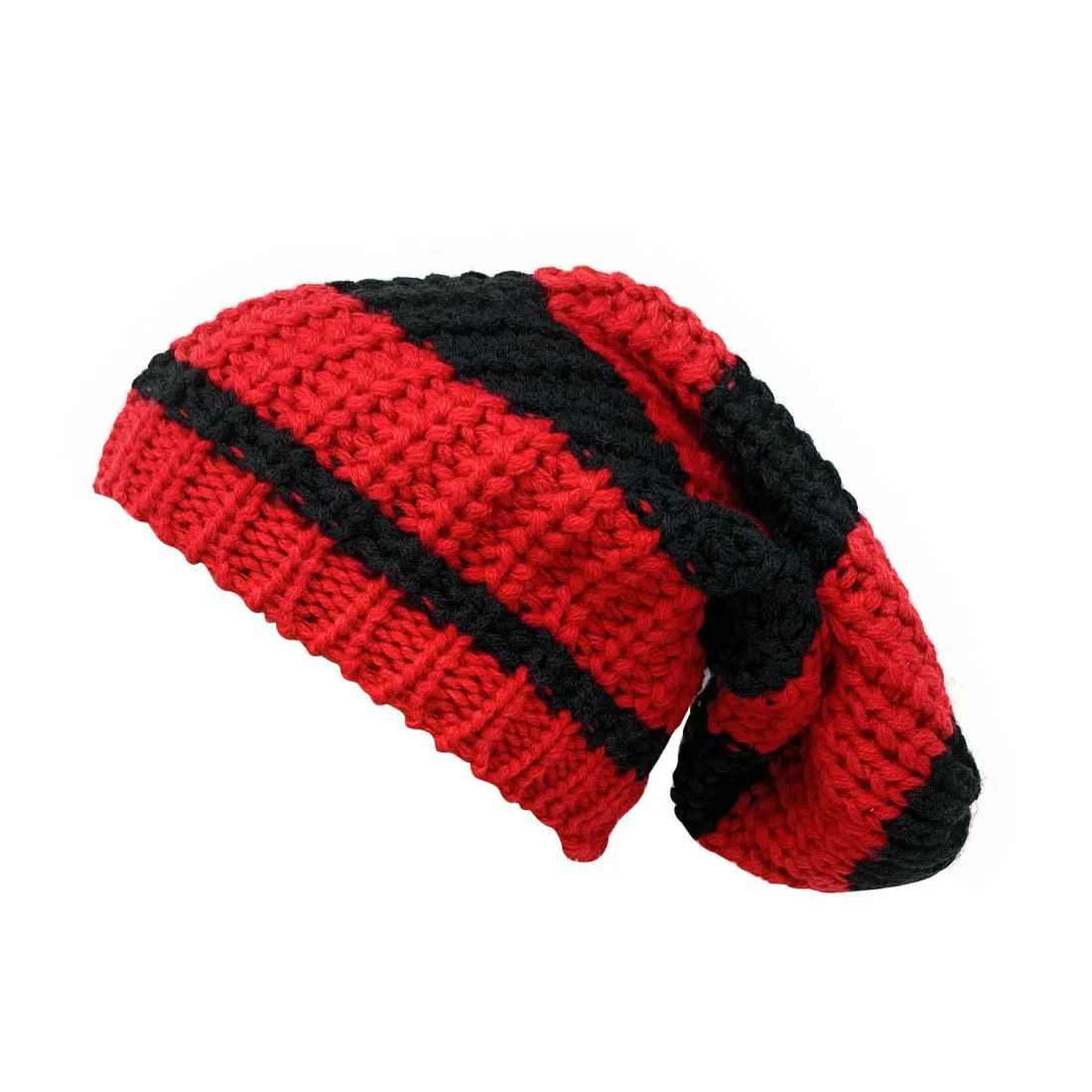 Empire Cove Slouch Long Beanie Winter Warm Knit Two Tone Womens Mens Unisex