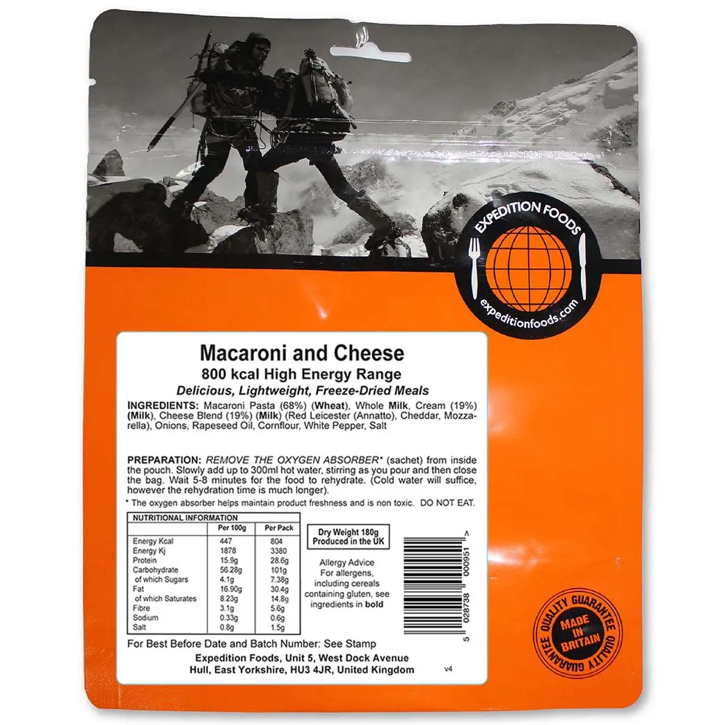 Expedition Foods - Macaroni and Cheese