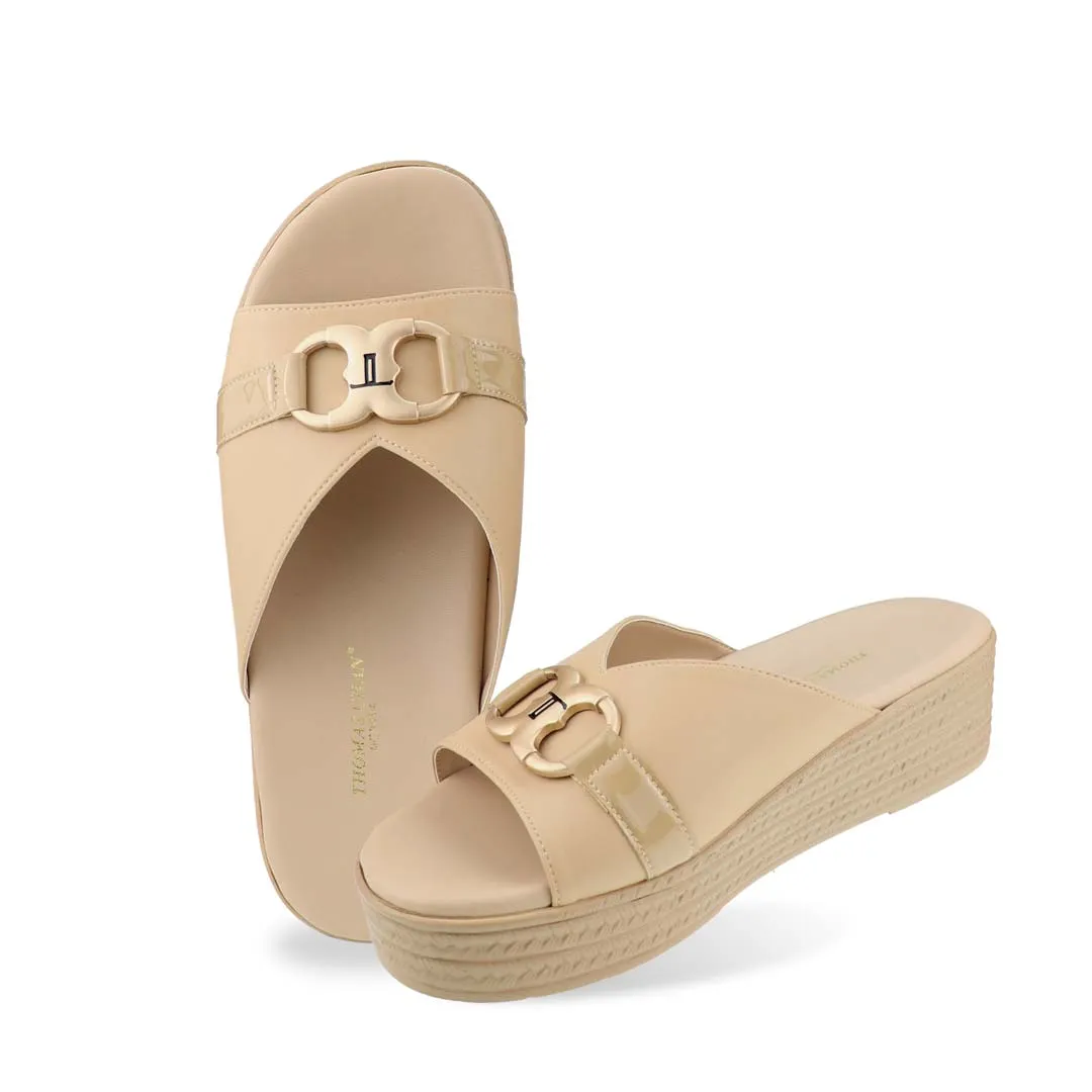 [EXTRA 20% off at cart] Minimalist Buckle Flatform Sandals