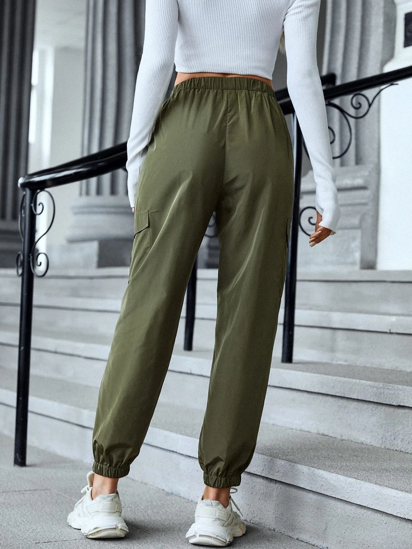 Fashion Cargo Multi-Pocket Pants