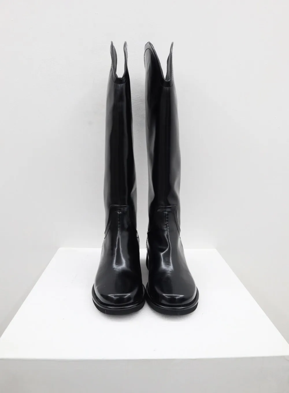 Faux Leather Knee High Boots IM315