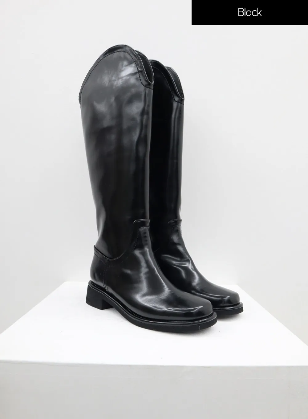 Faux Leather Knee High Boots IM315