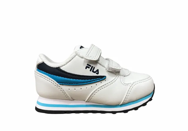 Fila scarpa sneakers da bambino con velcro Orbit Infants 1011080.92E bianco