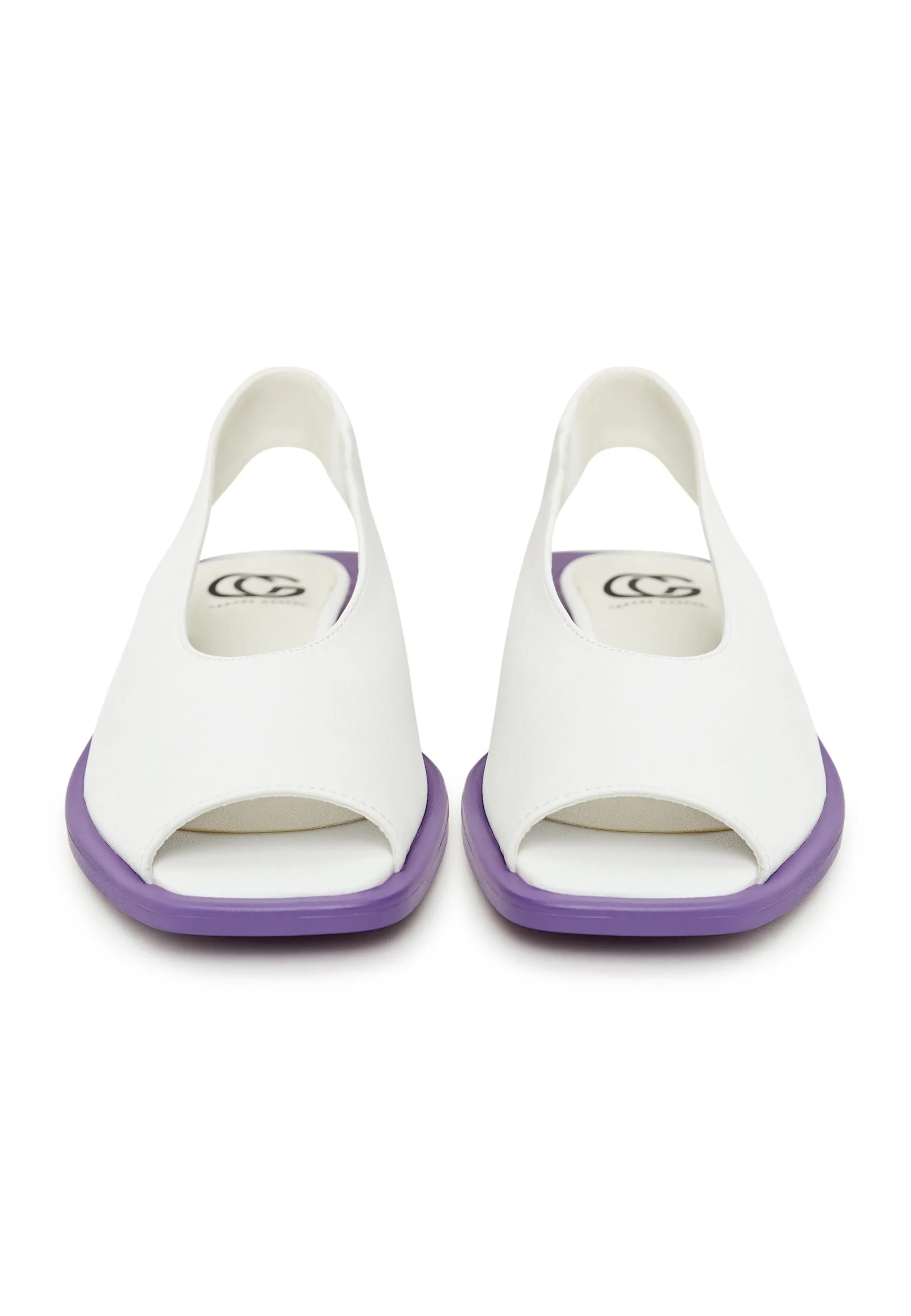 Flat Sole Sandals - White