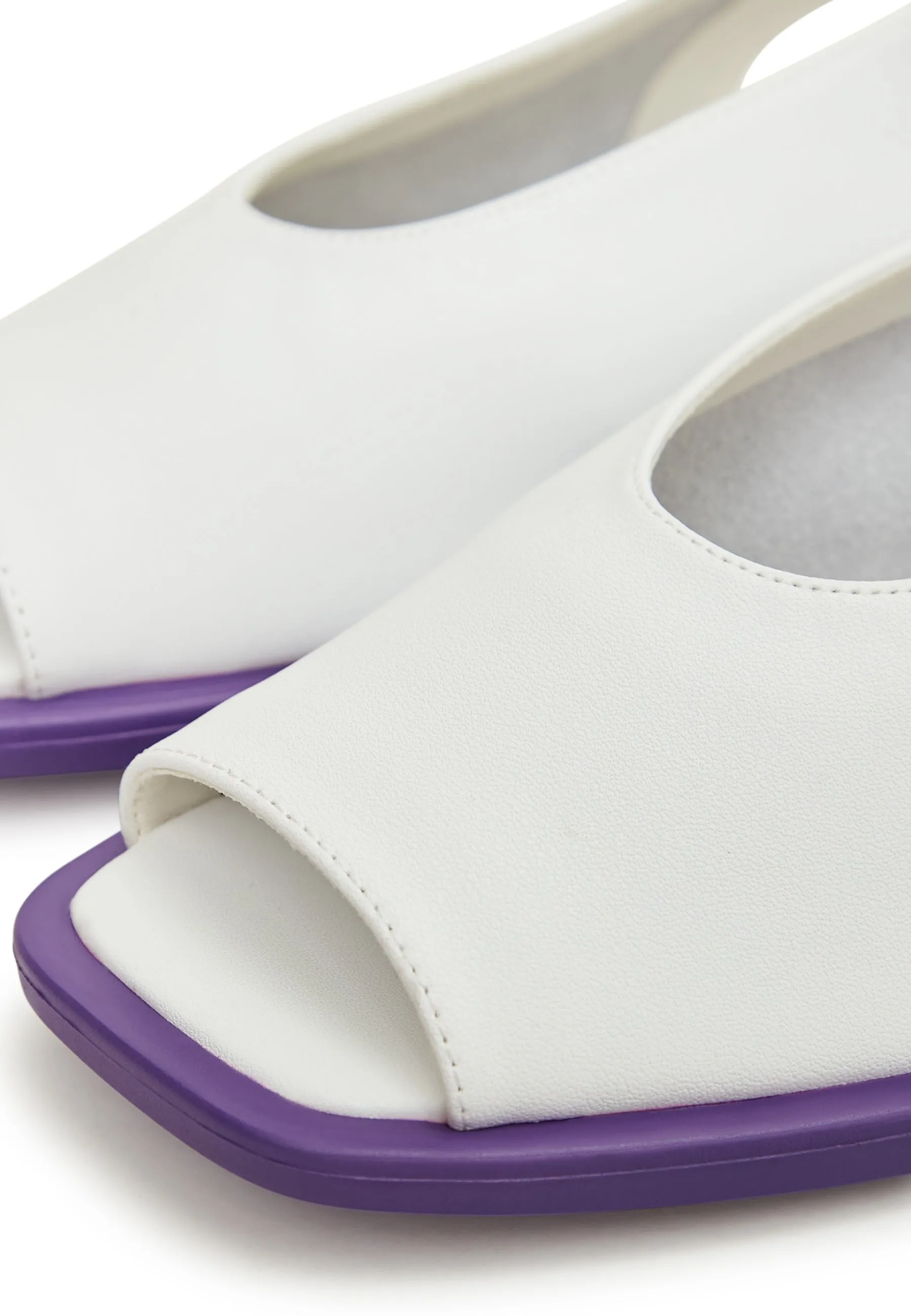 Flat Sole Sandals - White