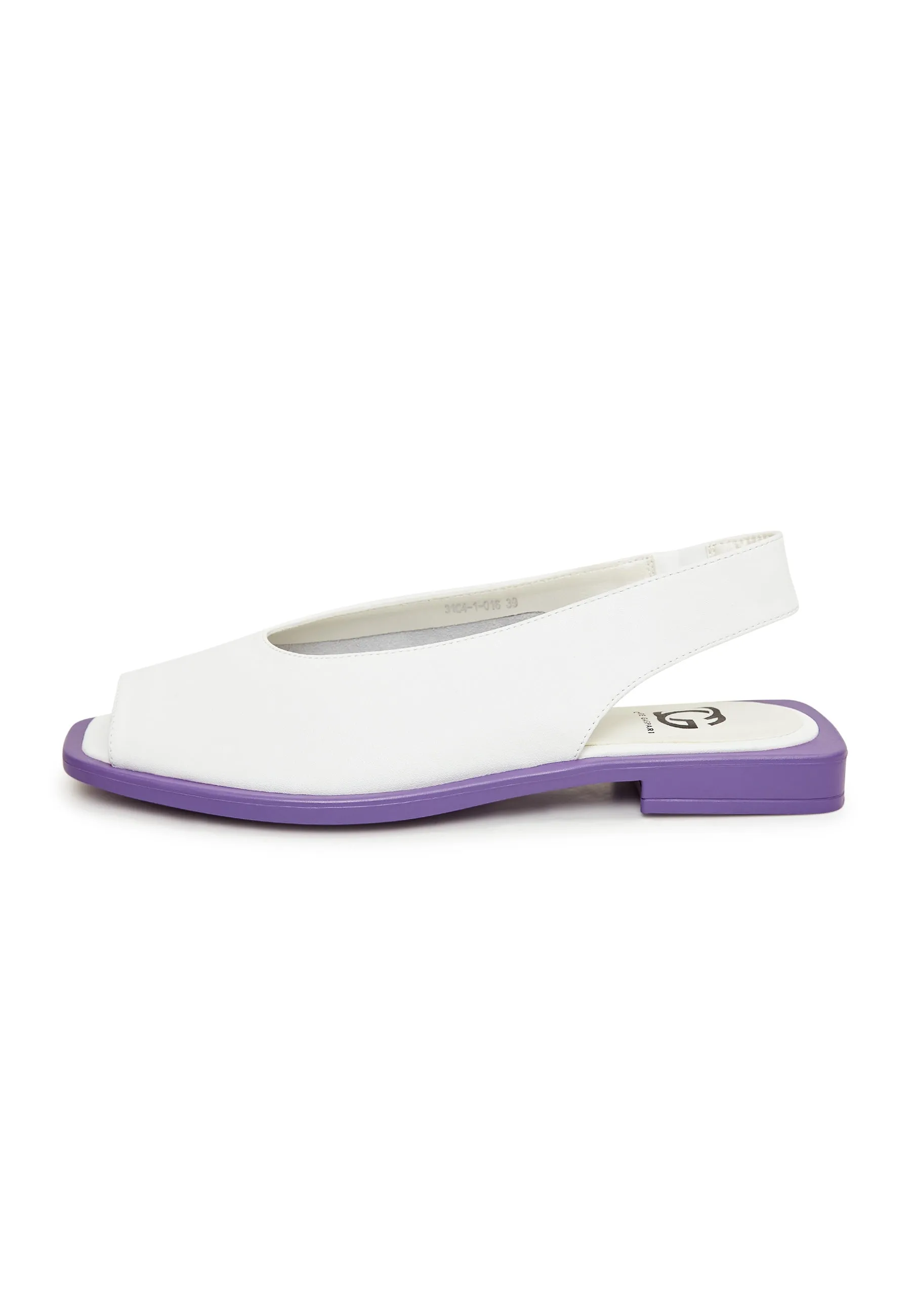 Flat Sole Sandals - White