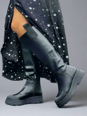 Gemini Knee High Boots / Black