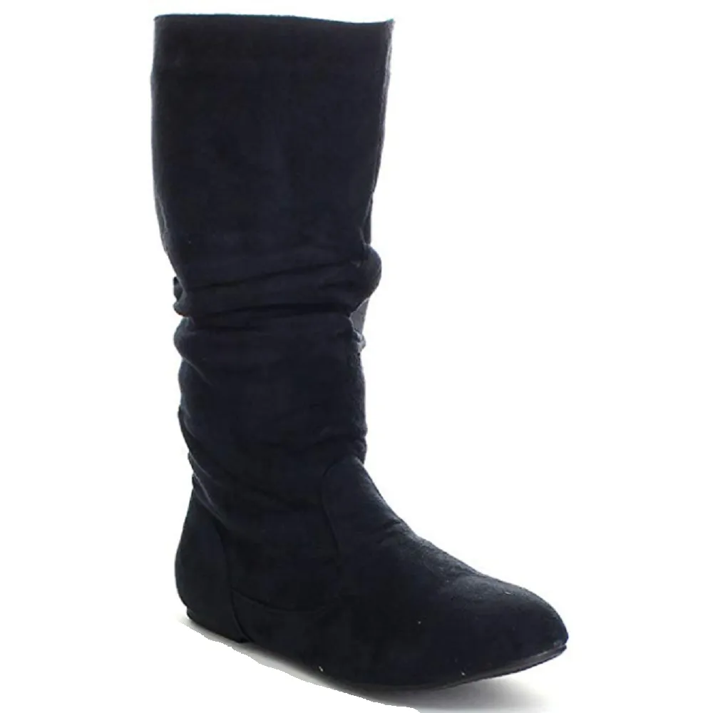 Girls Bella-9 Slouchy Zipped Tall Winter Fashion Boots