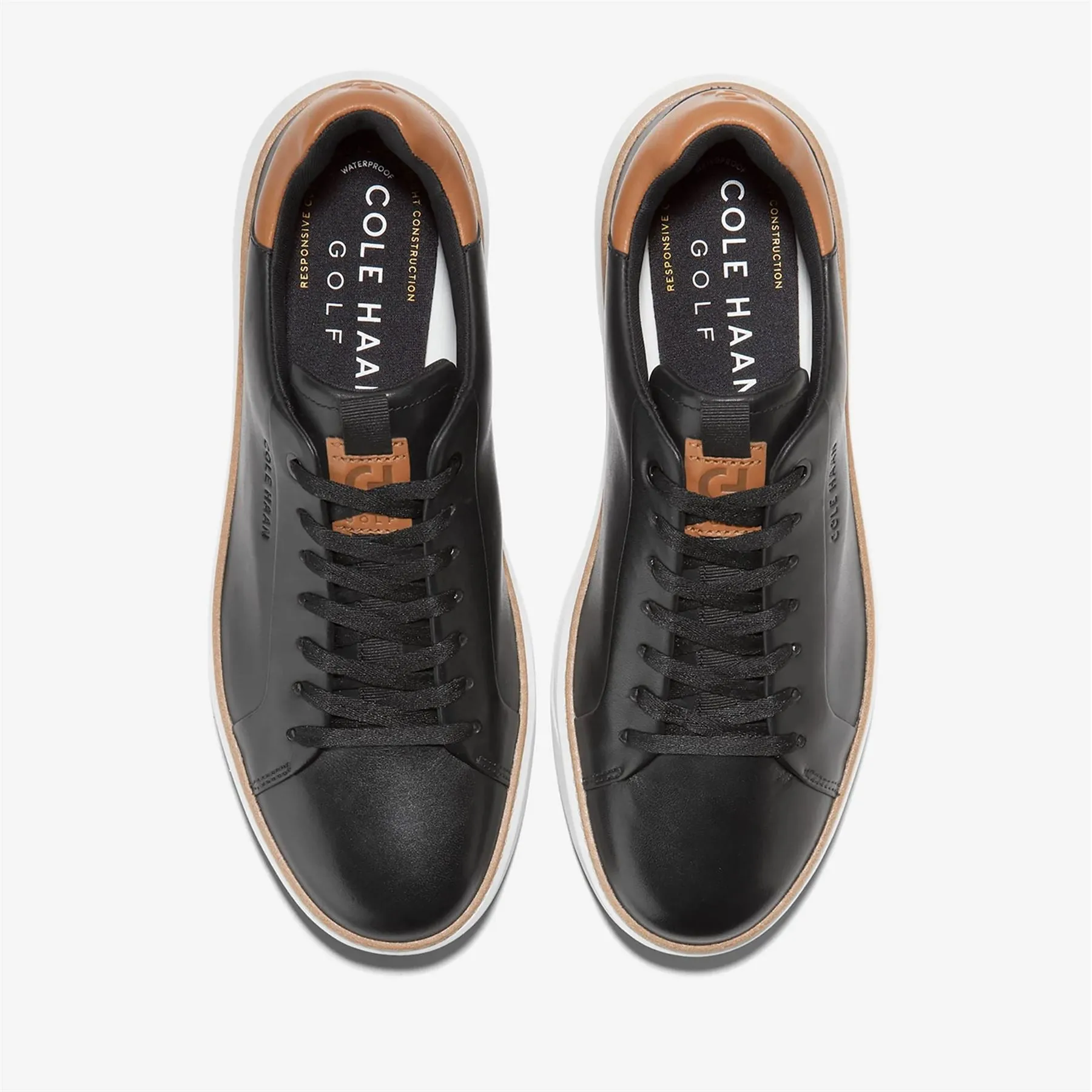 GRANDPRO Topspin Golf Shoes Black/Pecan - AW24