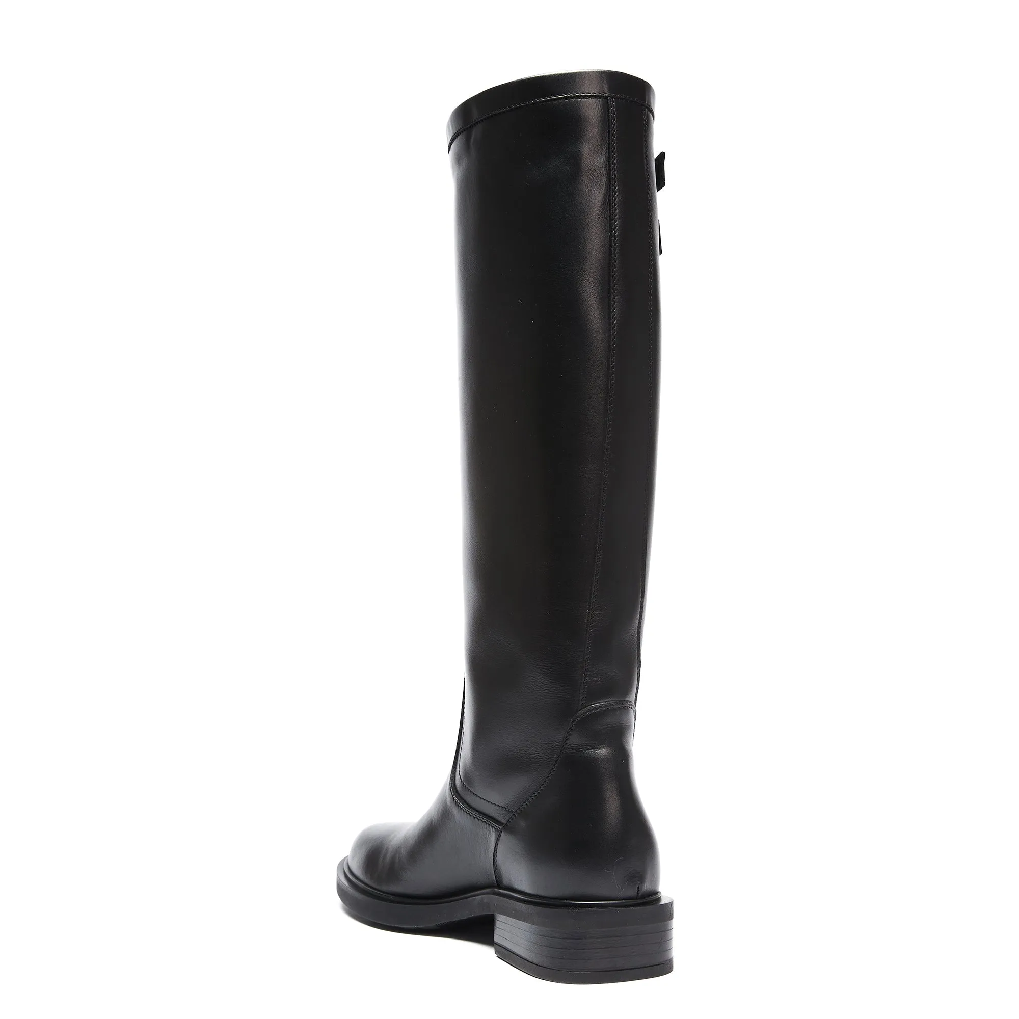 High tublular boot black