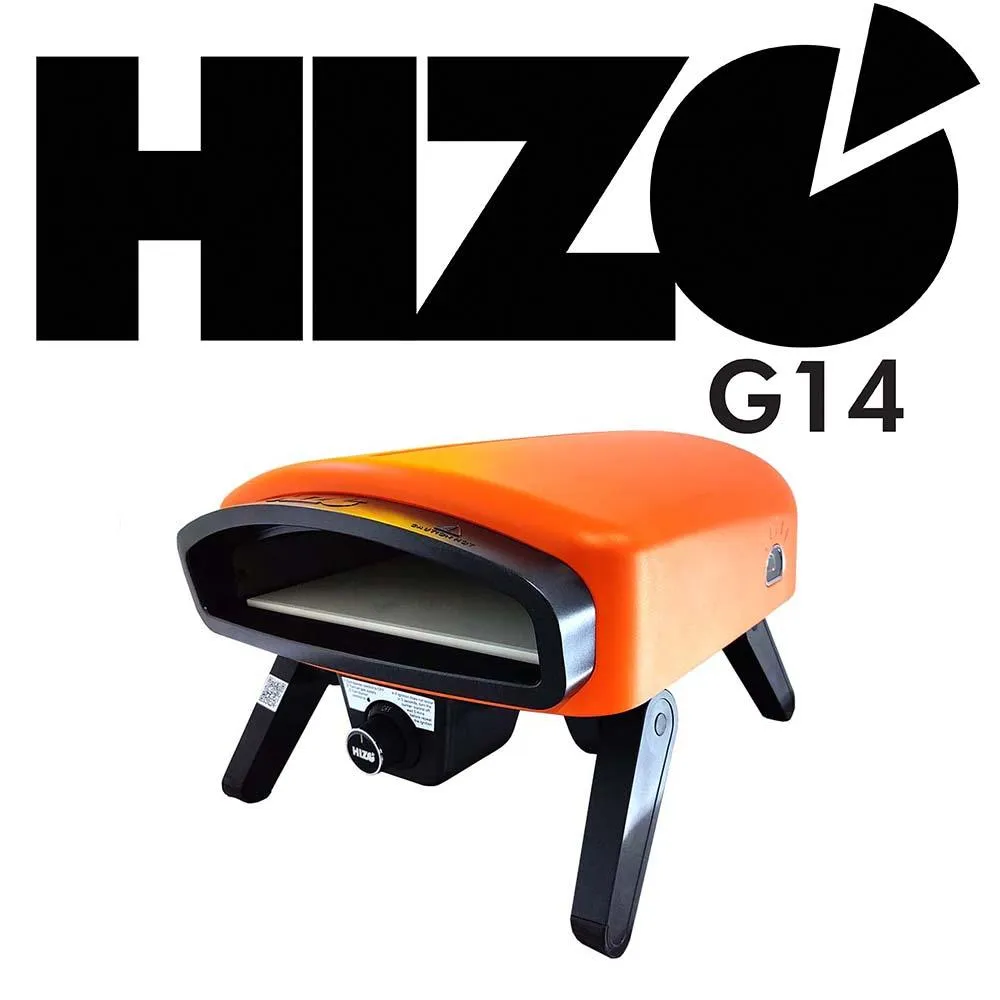 HIZO G14 (ORANGE BURST) Gas Pizza Oven - AGA for AU including regulator