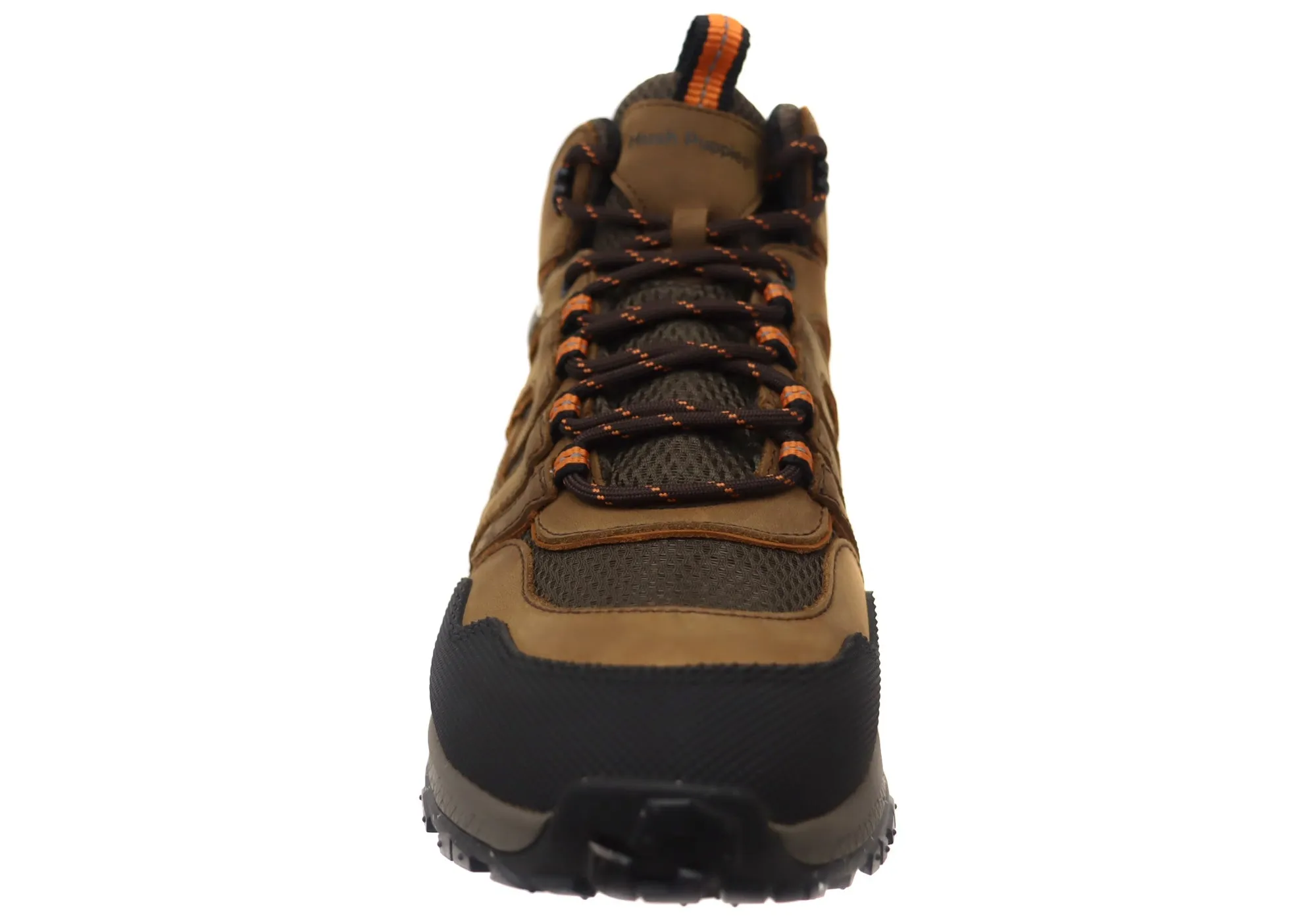 Hush Puppies Kayak Mens Brown Comfortable Leather Lace Up Boots