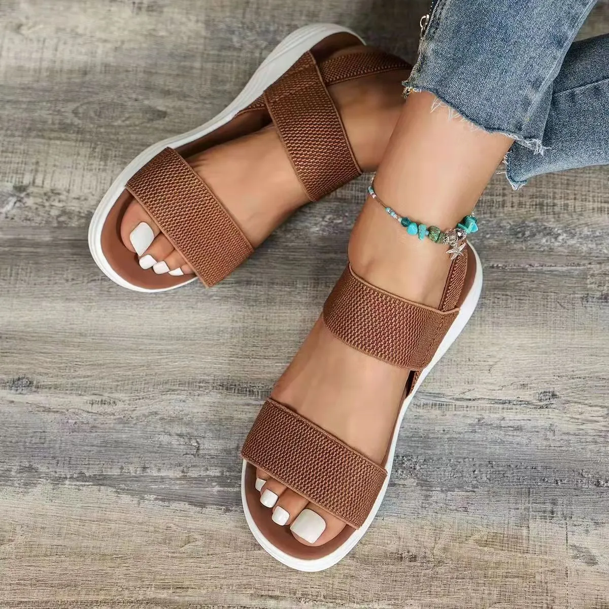 Ingrid Comfortable Elastic Band Sandals