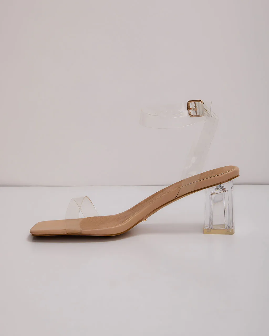 Invite Only Clear Block Heel