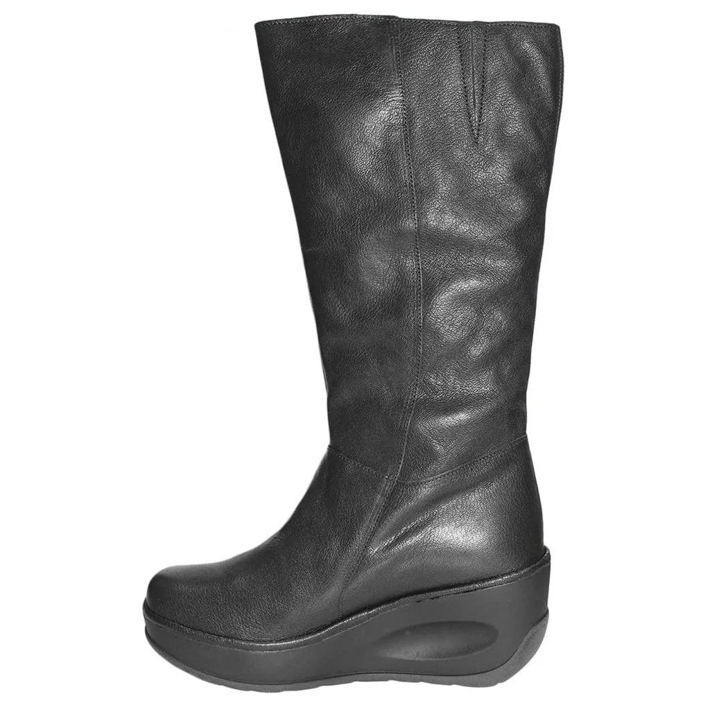 Jate917Fly Mousse Leather Women's Boots