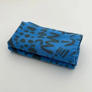 Jenny Pennywood Electric Blue Dash Napkins