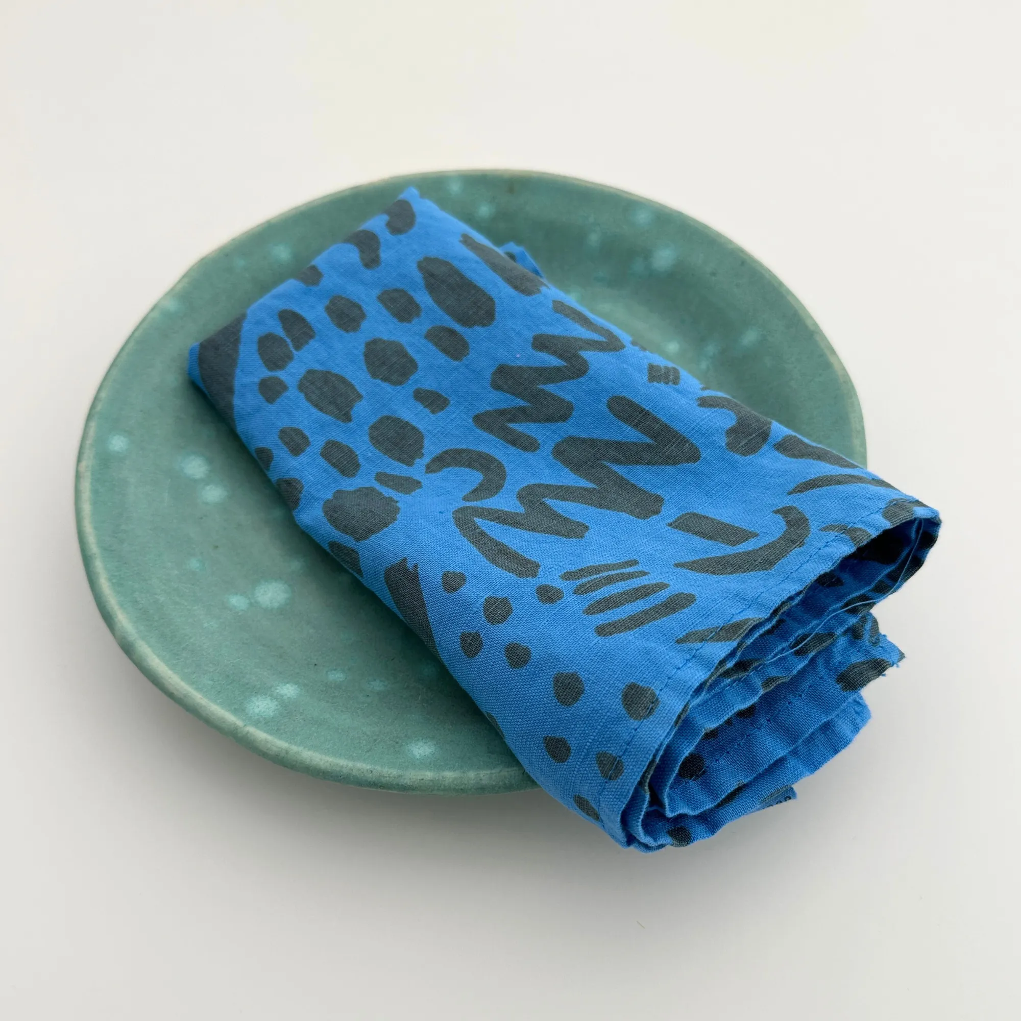 Jenny Pennywood Electric Blue Dash Napkins