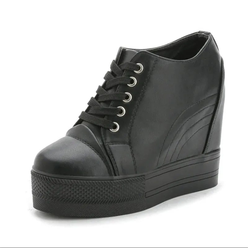 Joskaa 2024 New Black Platform Sneakers Casual