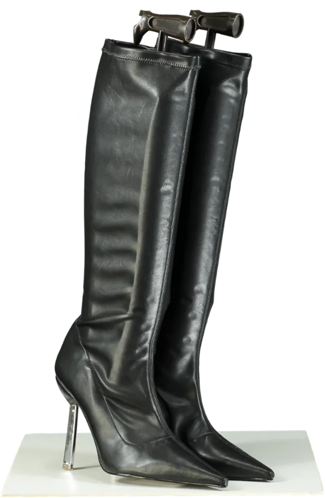 Lamara Black Knee-High Dover StreetStiletto Boots EU 39 UK 6