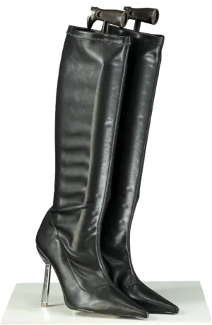 Lamara Black Knee-High Dover StreetStiletto Boots EU 39 UK 6