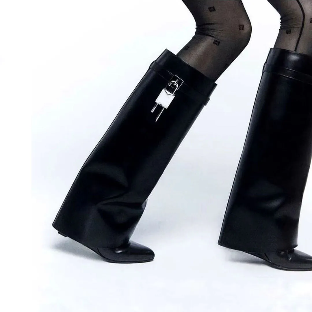 LeatherLux Modish Autumn Tall Boots