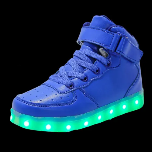 Led Shoes High Top With Remote Black, Blue, Gold, White and Lavender | Light Up Shoes For Men And Women | Led Shoes For Adults