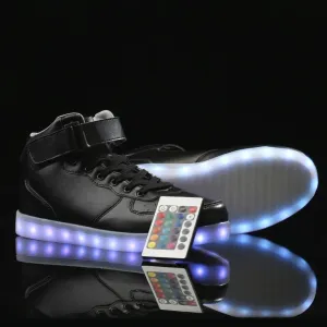 Led Shoes High Top With Remote Black, Blue, Gold, White and Lavender | Light Up Shoes For Men And Women | Led Shoes For Adults