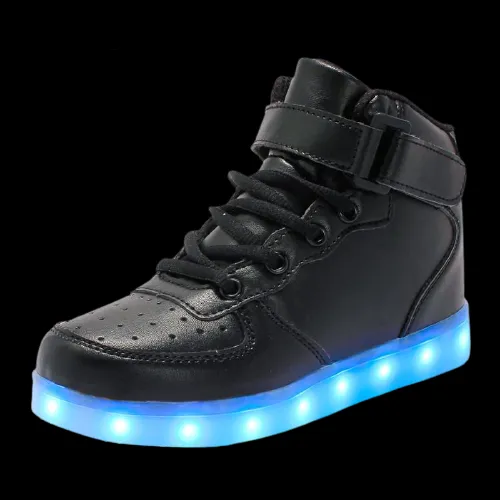 Led Shoes High Top With Remote Black, Blue, Gold, White and Lavender | Light Up Shoes For Men And Women | Led Shoes For Adults