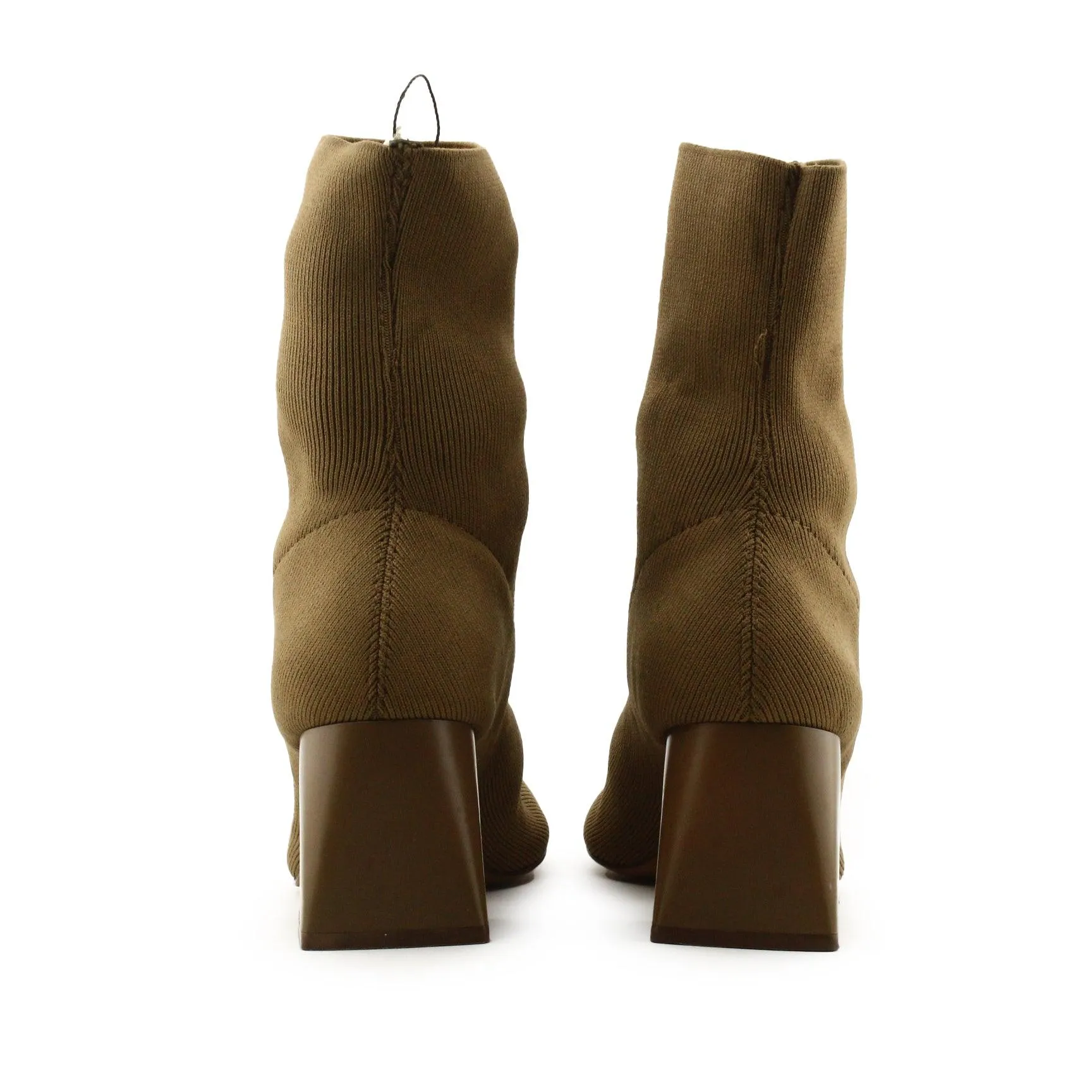 Lefties Block Heels Sock Boots | Suede