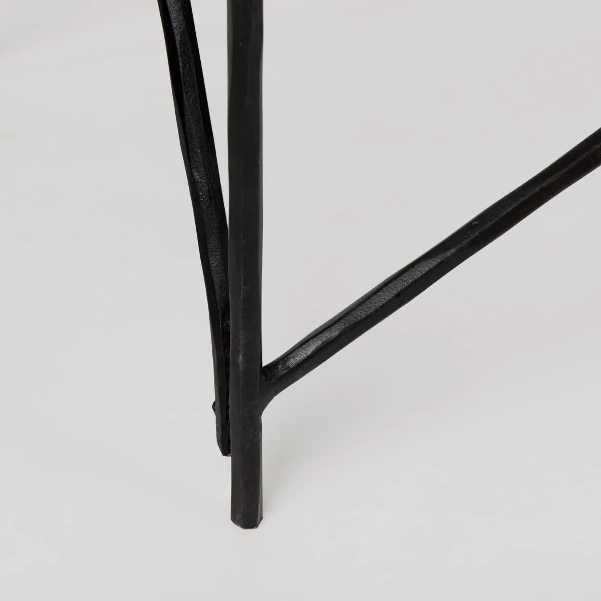 Lorlei Console Table White Marble | Black Iron