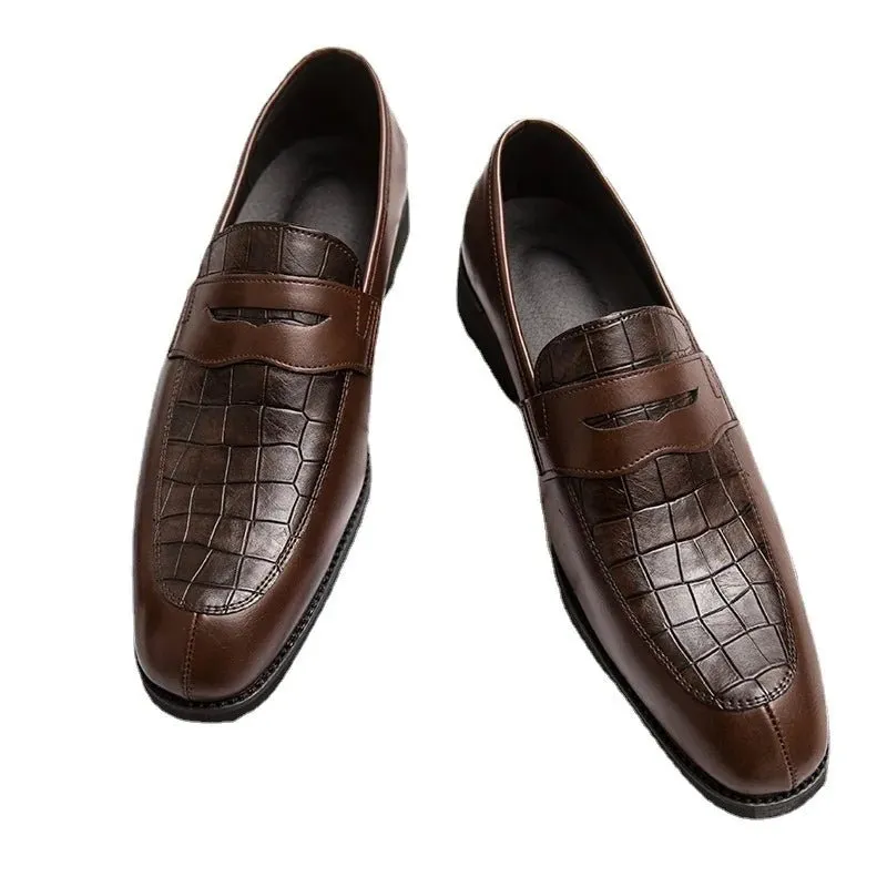 Luxury New Men's British Crocodile Shoes