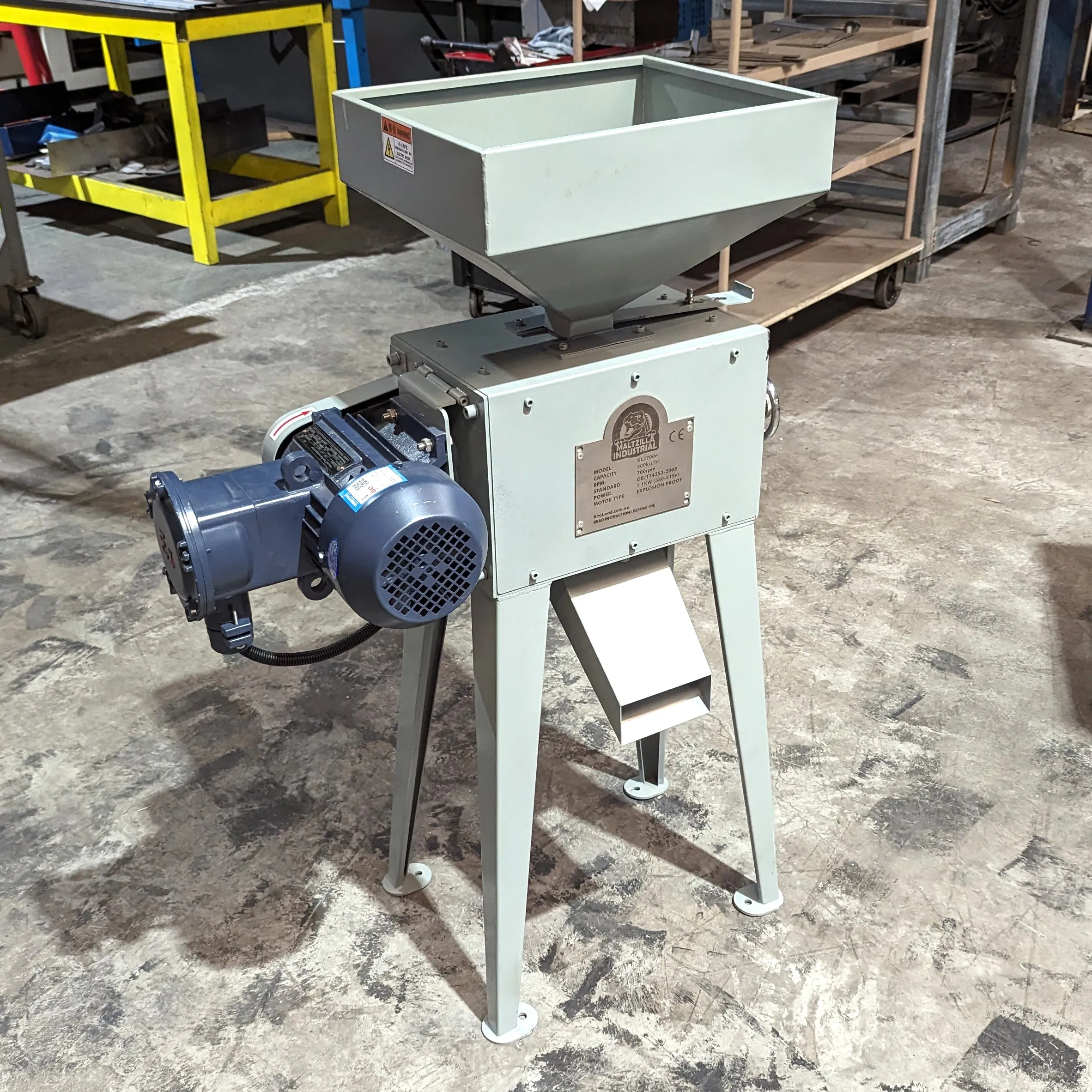 Maltzilla Industrial - Grain Mill - 1.1kw (300kg/hr) - Three Phase