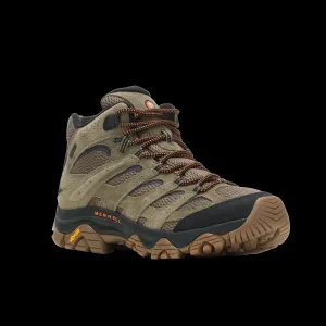 Merrell J036549 Moab 3 Mid Waterproof Hiking Boots for Men - Olive/Gum - 10.5M