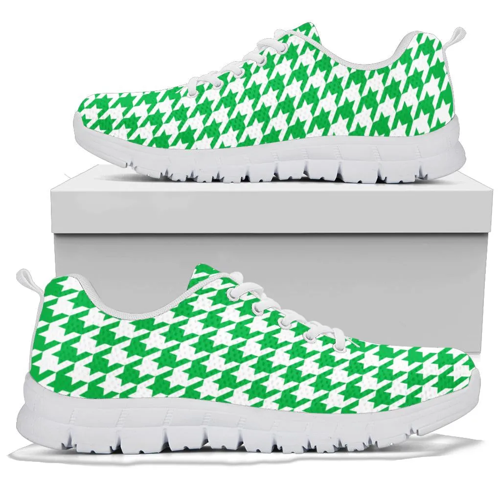 Mesh Sneakers_Kelly Green on White_HT Pattern