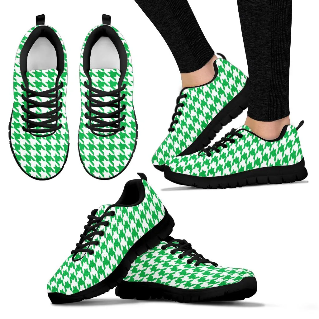 Mesh Sneakers_Kelly Green on White_HT Pattern