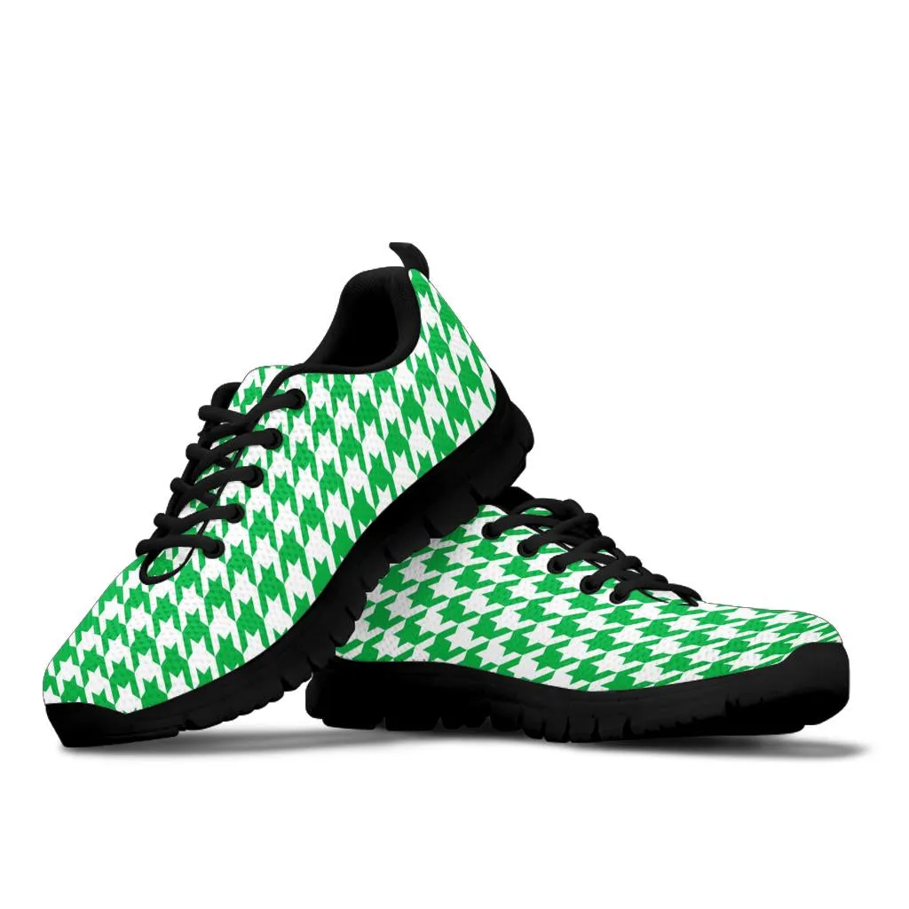 Mesh Sneakers_Kelly Green on White_HT Pattern