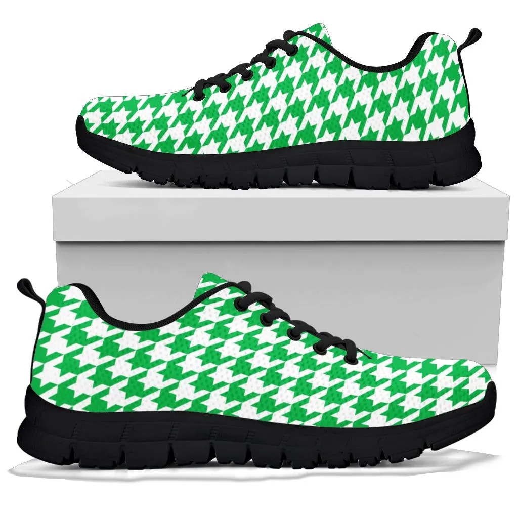 Mesh Sneakers_Kelly Green on White_HT Pattern