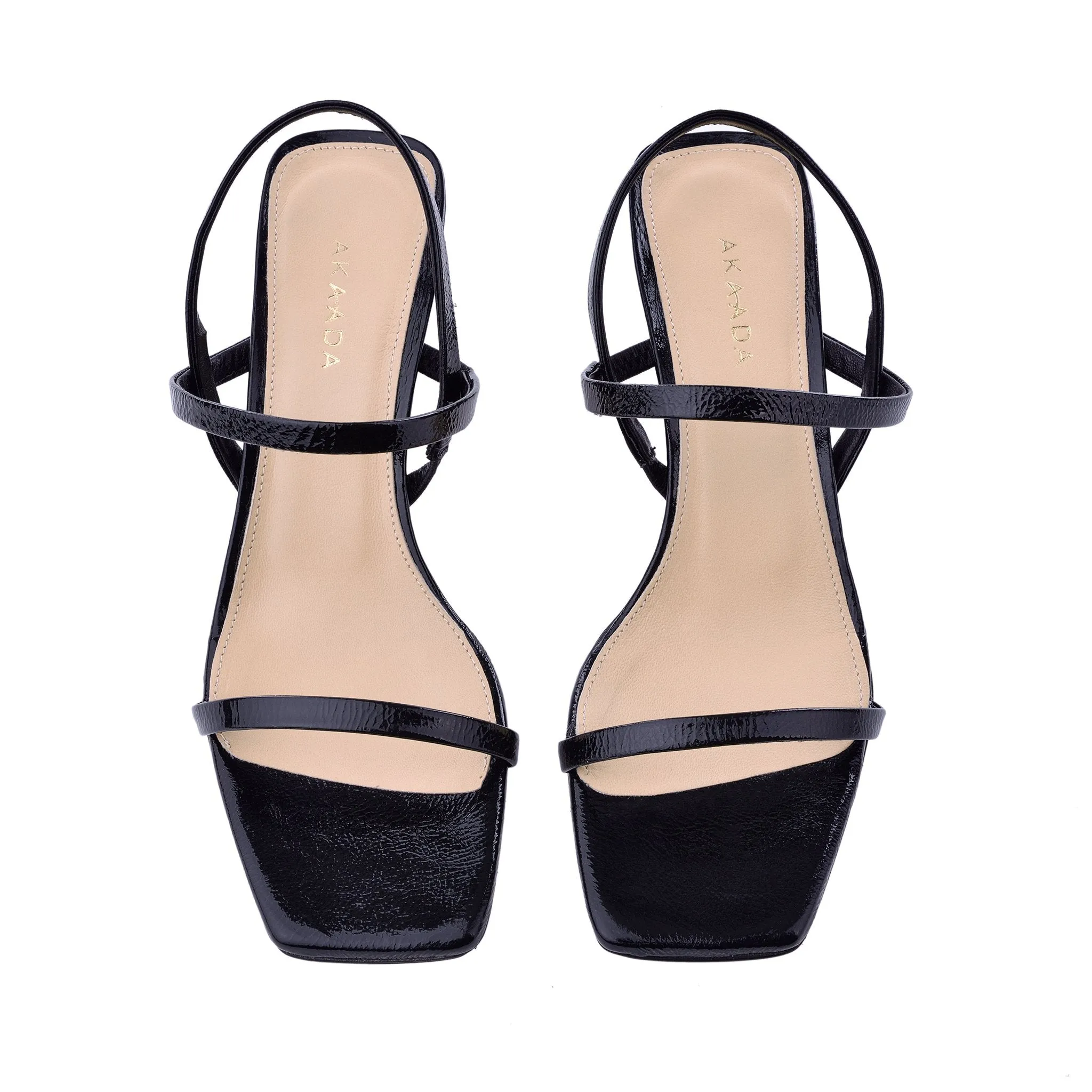 Miya Black Naplak Sandals