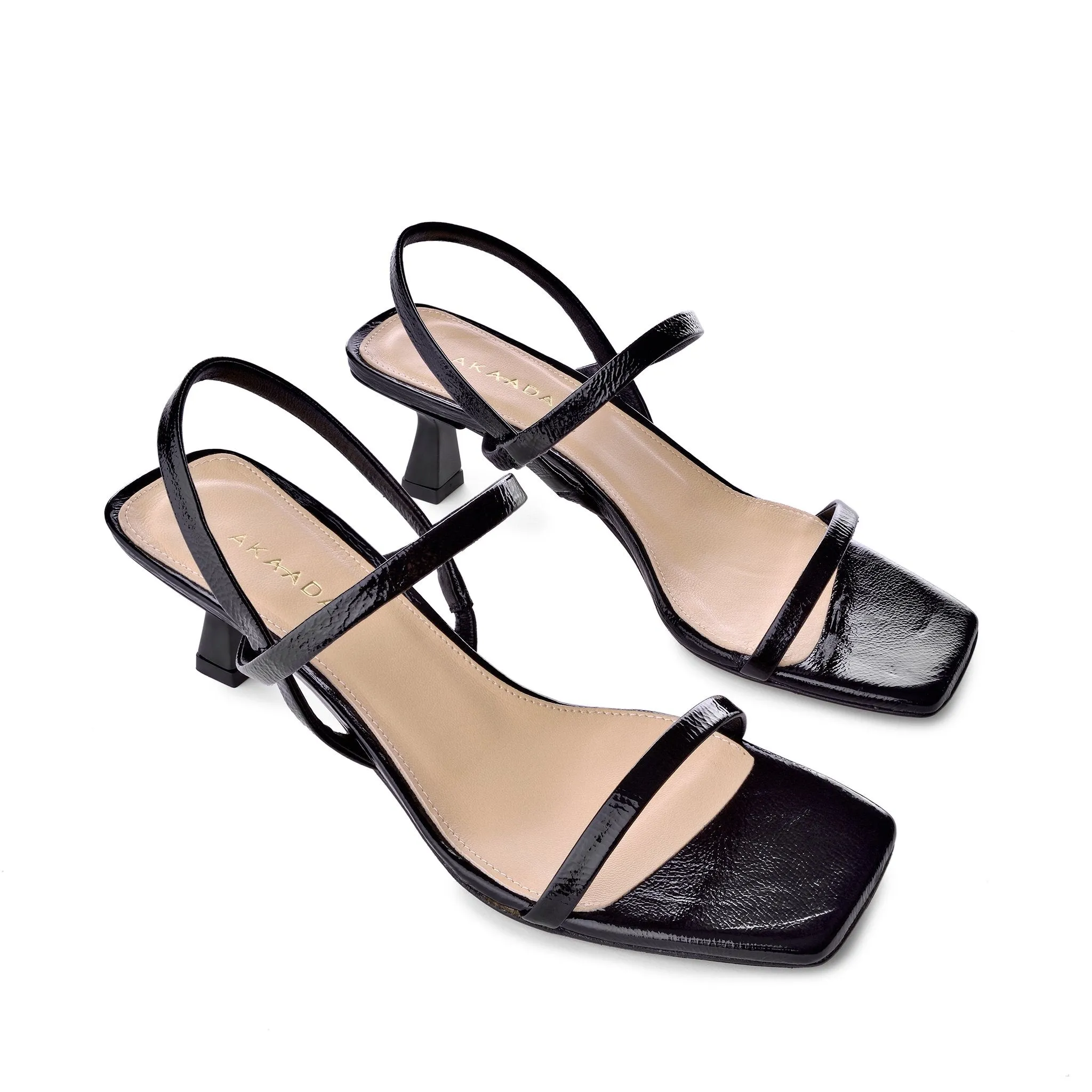 Miya Black Naplak Sandals