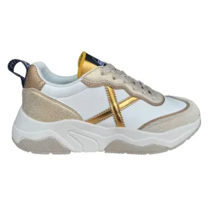 Munich scarpa sneakers da donna Wave 169 bianco-oro