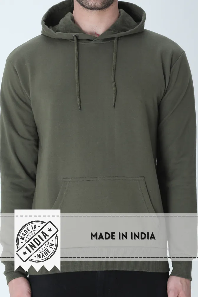 Olive Green Hoodie for men