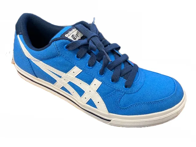 Onitsuka Tiger scarpa sneakers da uomo in tela Aaron C5A0N 4201 blu chiaro