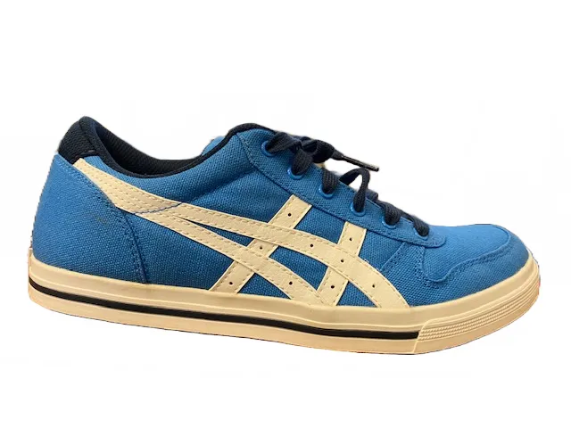 Onitsuka Tiger scarpa sneakers da uomo in tela Aaron C5A0N 4201 blu chiaro