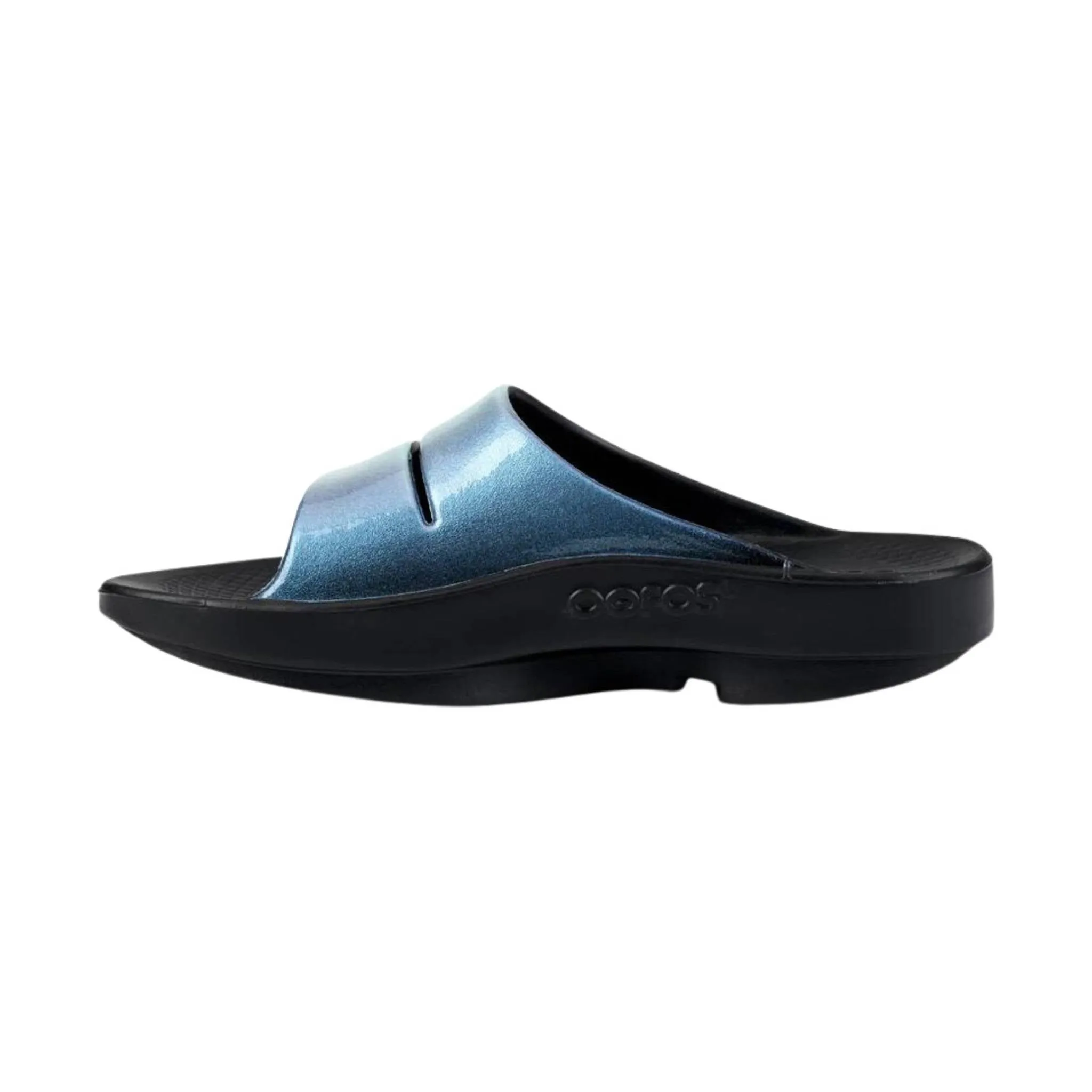 OOfos Women's OOahh Luxe Slide - Atlantis